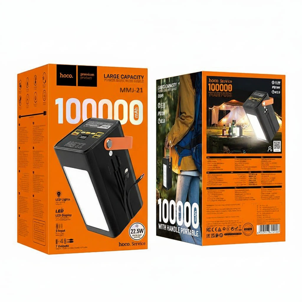 Hoco MMJ-21 22.5W 100000mAh Massive Power Bank with 8 USB Ports