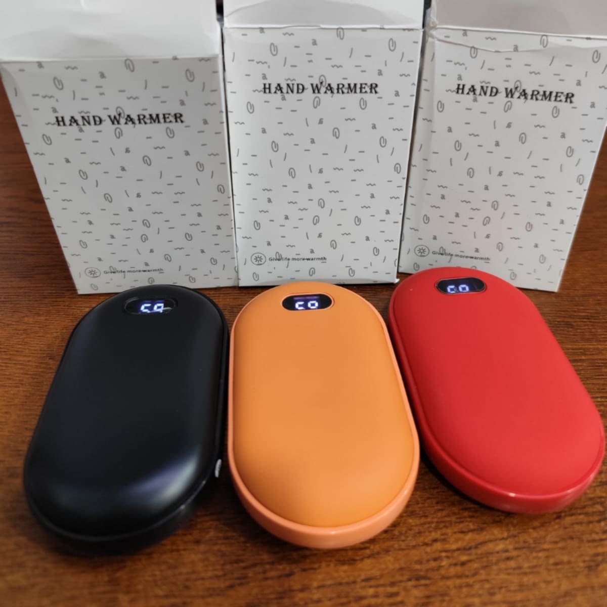 2-in-1 Rechargeable Electric Hand Warmer & Portable Power Bank with Digital Display