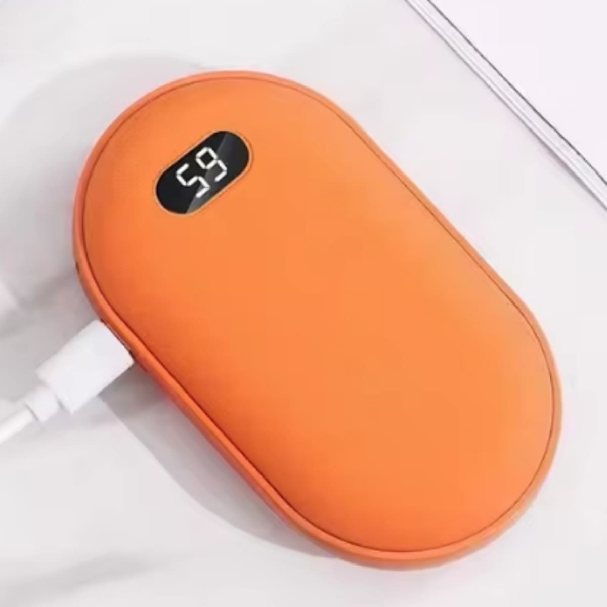 2-in-1 Rechargeable Electric Hand Warmer & Portable Power Bank with Digital Display