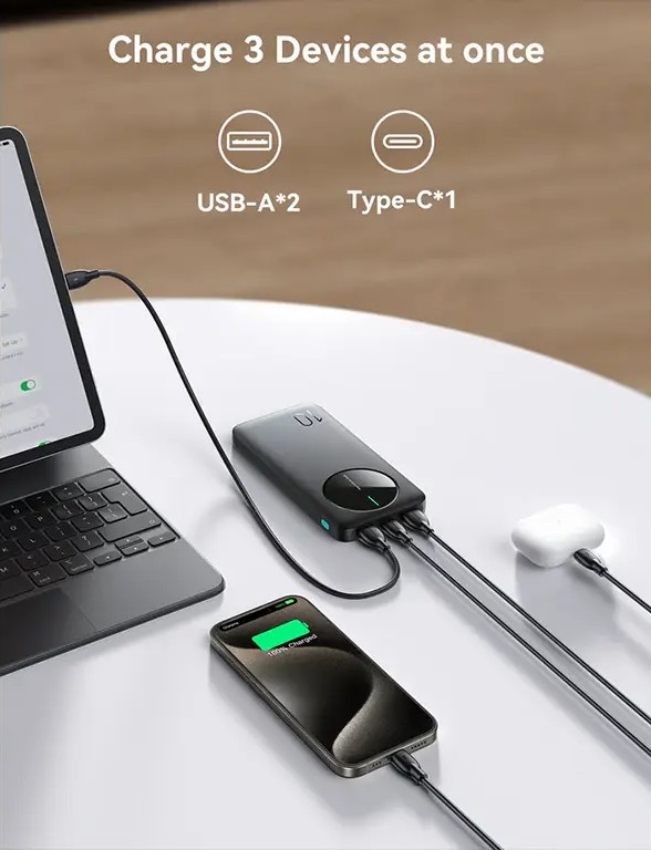 Joyroom JR-PBF12 10000mAh 2.4A LED Indicator Portable Power Bank