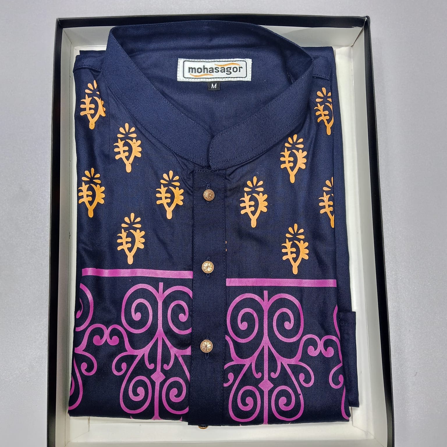 Premium Imported Cotton Panjabi for Men with Exclusive Unique Design and Luxury Show Buttons