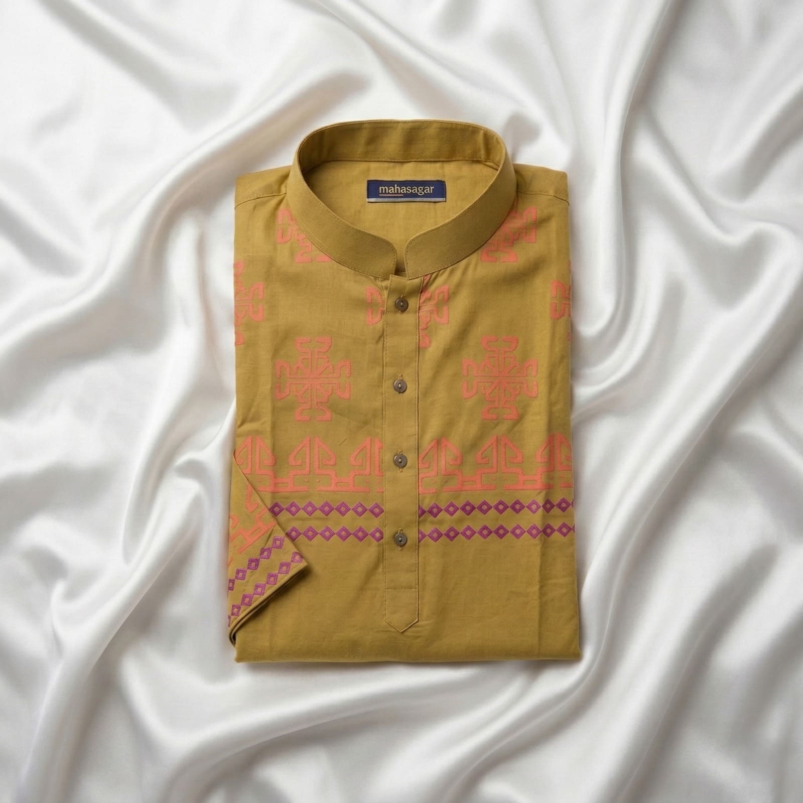 Premium Imported Cotton Panjabi for Men with Exclusive Unique Design and Luxury Show Buttons