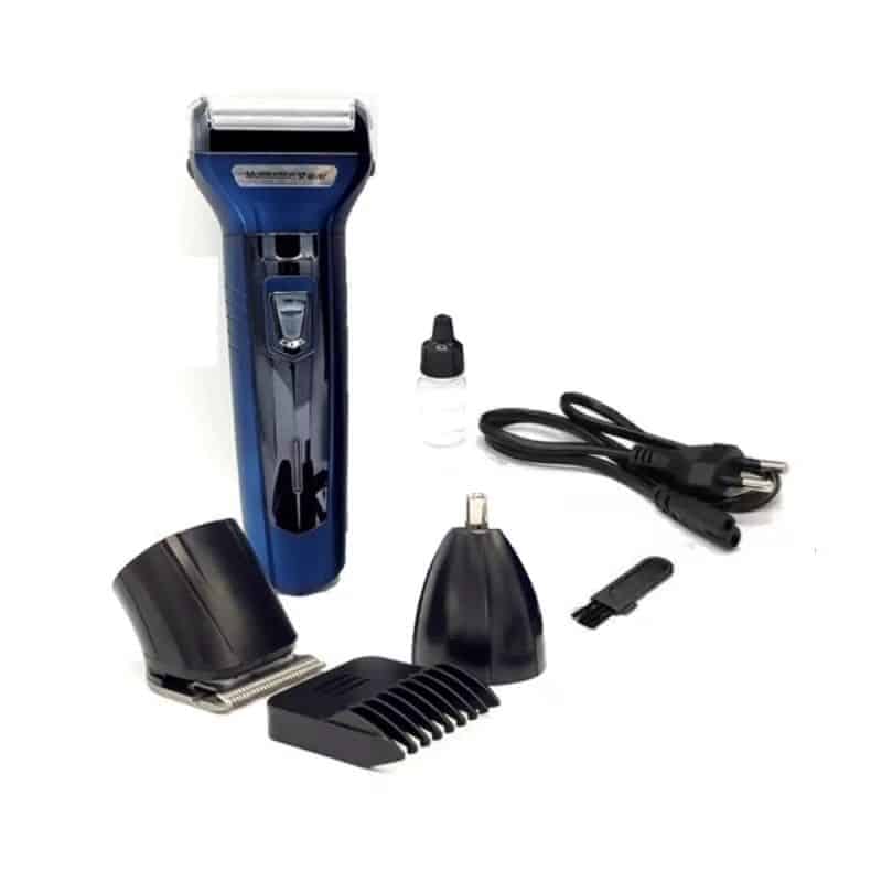 Kemei KM-6330 3-in-1 Rechargeable Professional Electric Hair Trimmer, Shaver and Nose Clipper Kit