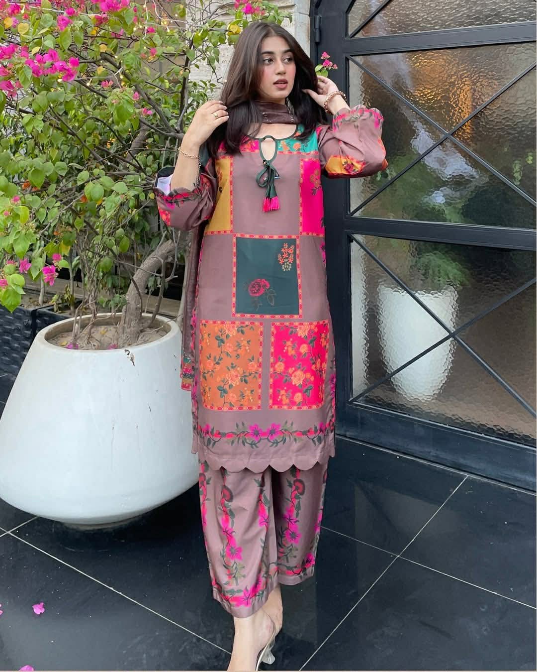Digital Printed China Microstich 3 Piece Set