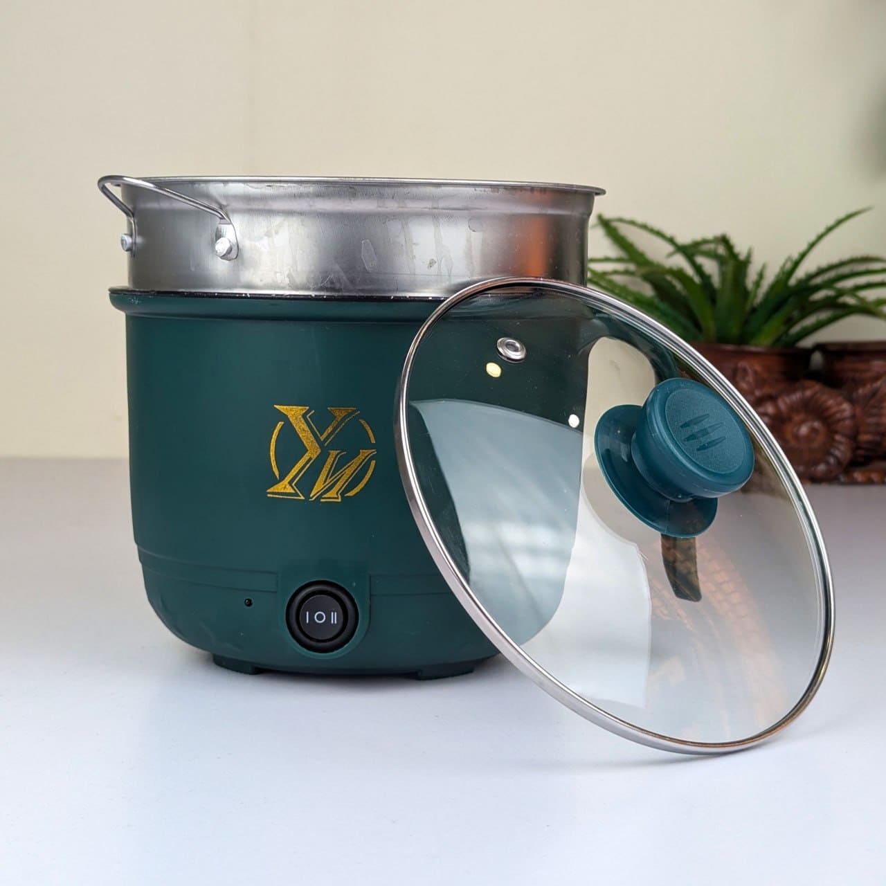 Mini Electric Non-stick Cooking Pot - 1.8L Multi-Functional Electric Cooker (600W)