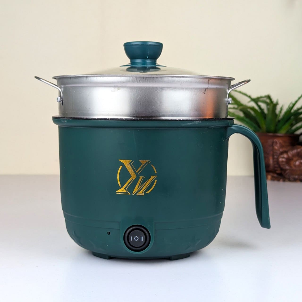 Mini Electric Non-stick Cooking Pot - 1.8L Multi-Functional Electric Cooker (600W)