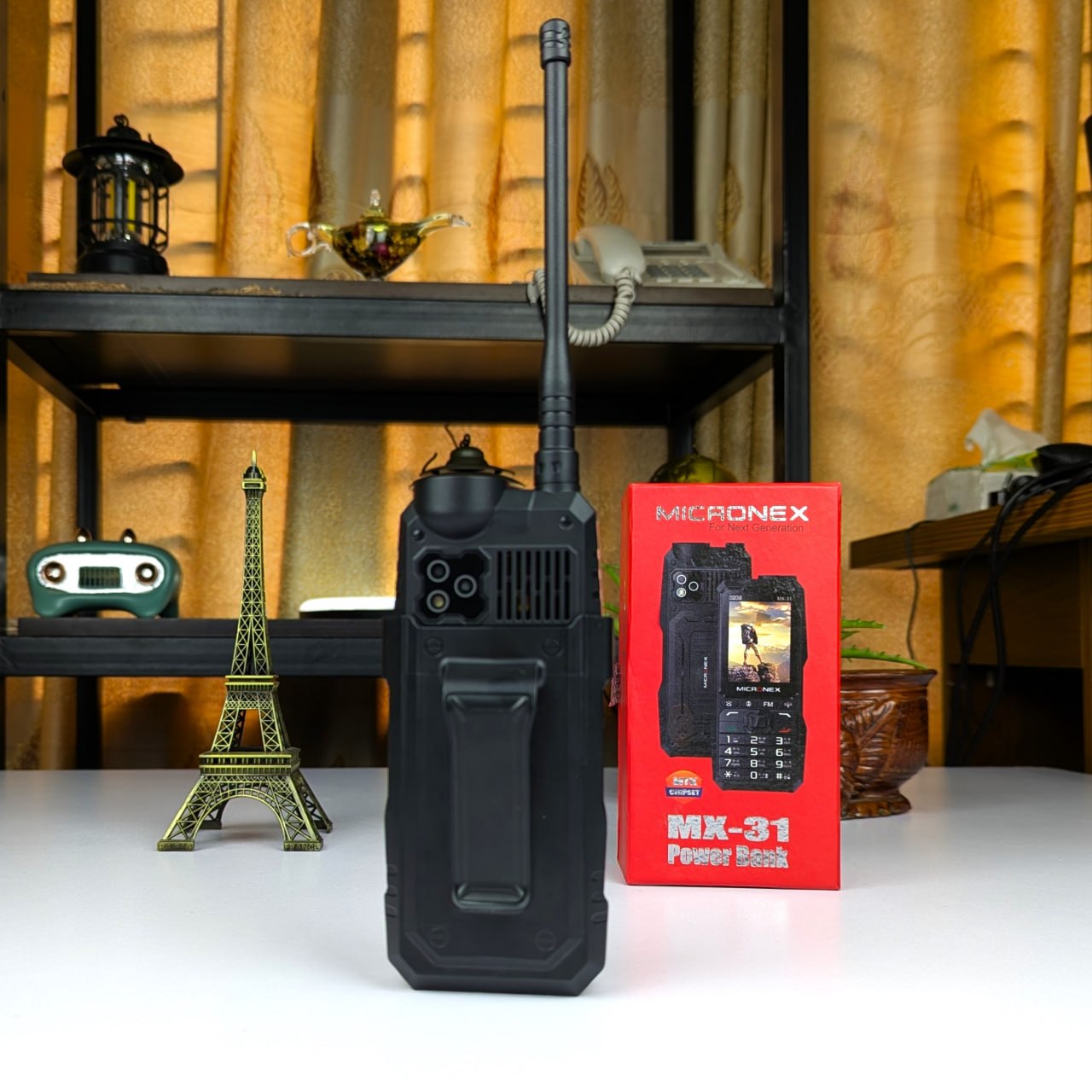 Micronex MX31 Antenna Phone - 5000mAh Battery with Power Bank Feature & 4 SIM Support