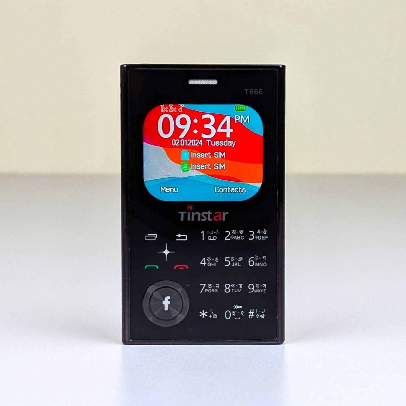 Tinstar T666 Ultra-Slim Card Phone - Dual SIM