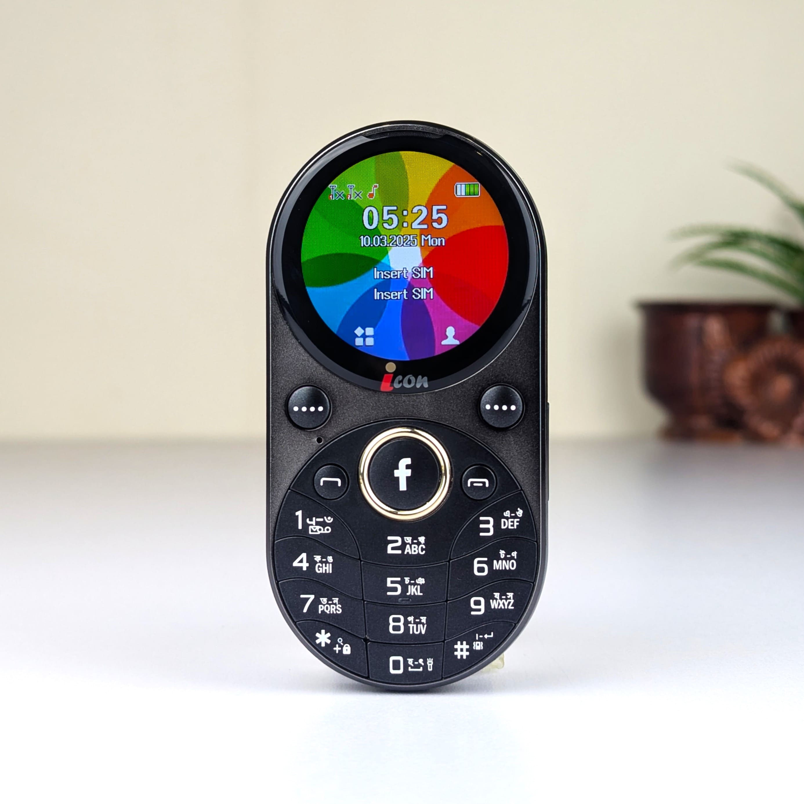 iCon i202 Magic Mini Phone - Round Display, Magic Voice & Type-C Charging