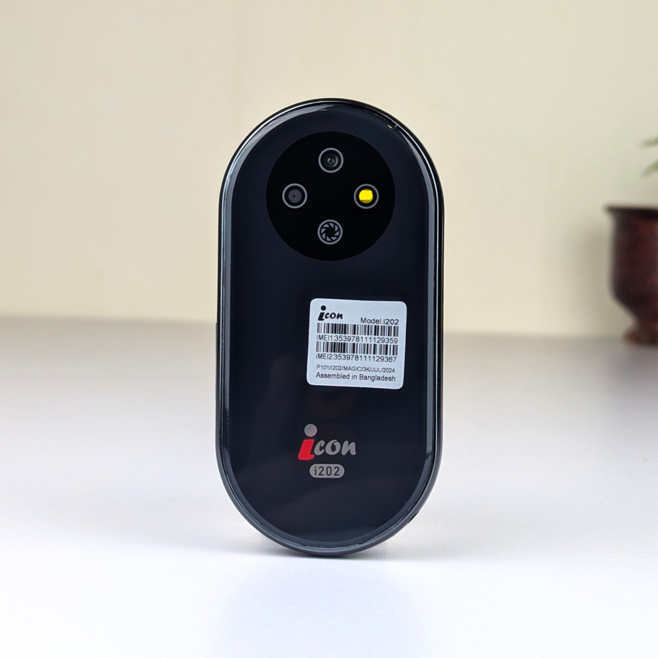 iCon i202 Magic Mini Phone - Round Display, Magic Voice & Type-C Charging