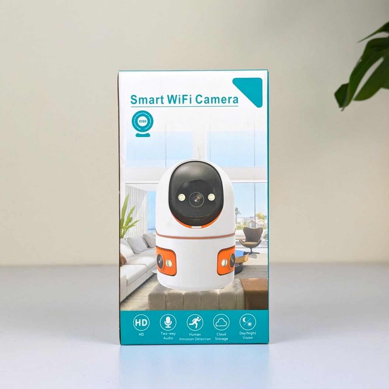 V380 Pro Dual Lens 360° WiFi Smart Security Camera with Color Night Vision