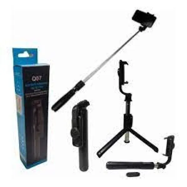 Smart Vlogger's Combo 3-in-1 Set with K8 Wireless Mic Q07 Tripod and 360 Degree Stand
