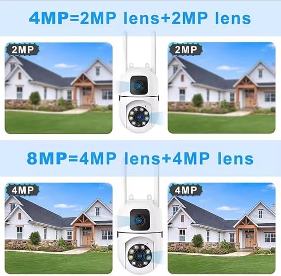 V380 Pro SQ21-L Mini Indoor PTZ Dual Lens WiFi Security Camera 4MP HD