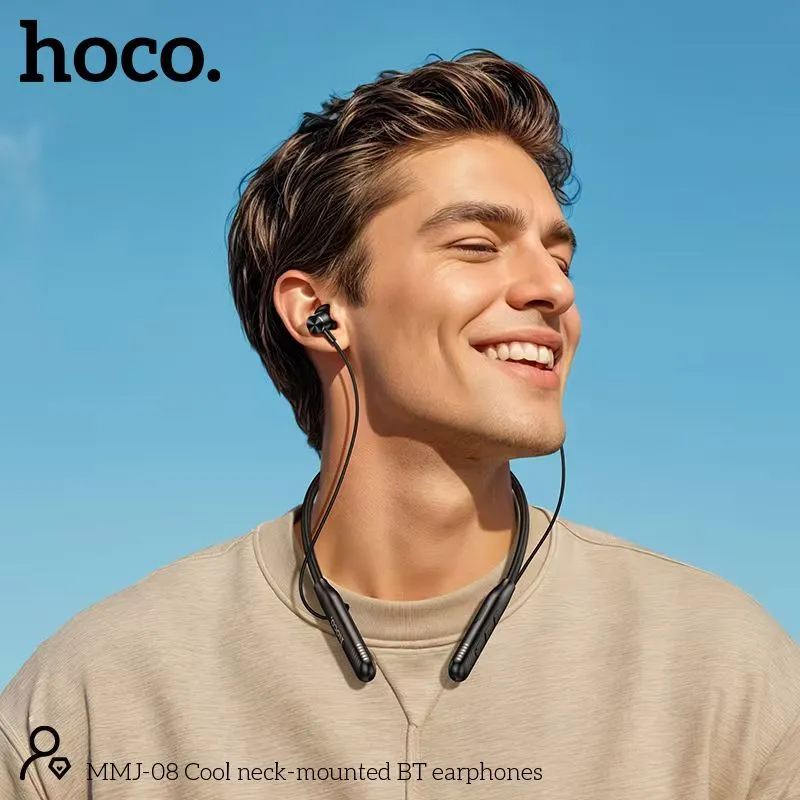 Hoco MMJ08 Wireless Bluetooth Neckband with Bluetooth 5.4 & 400mAh Battery
