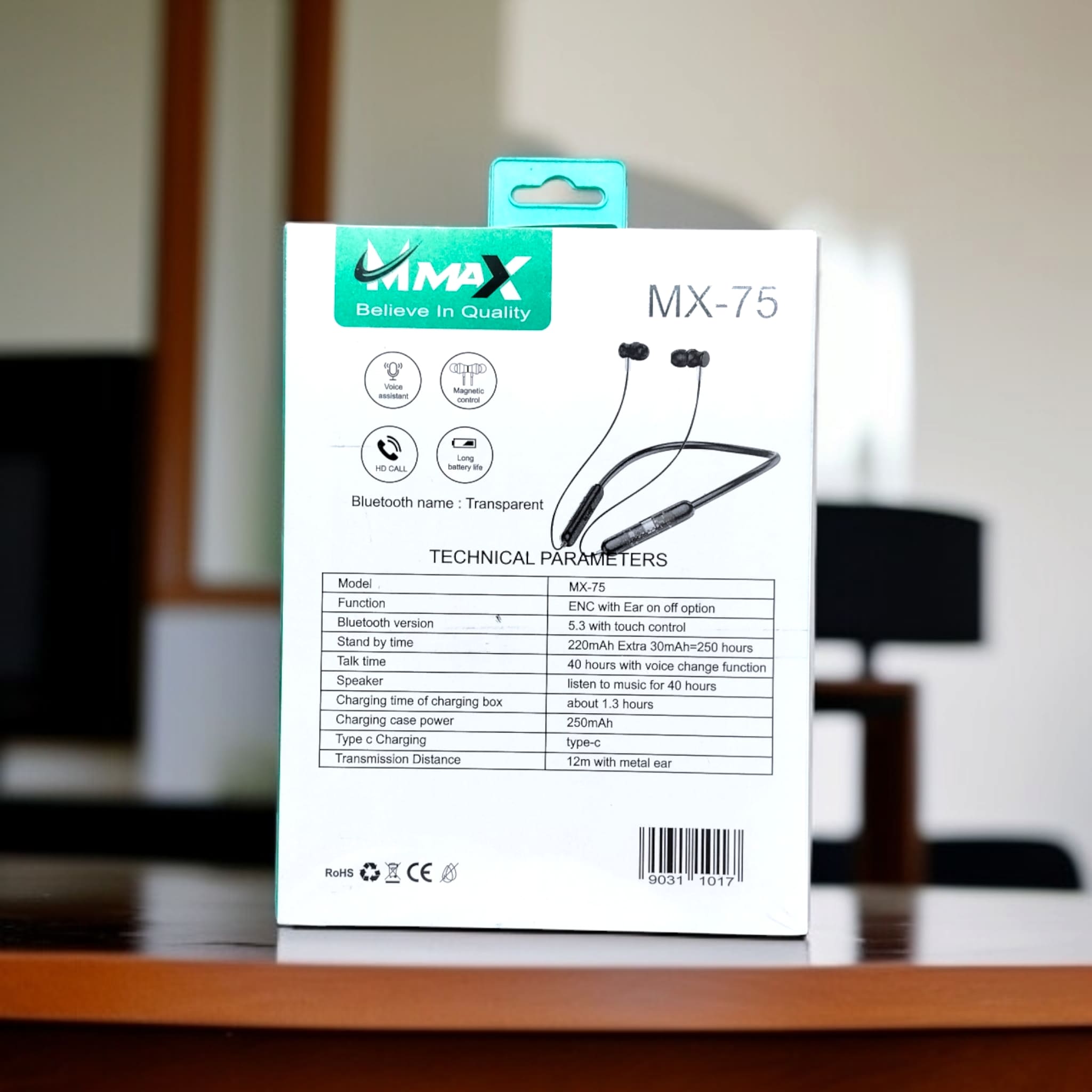 MX-75 Wireless Earphone with ENC & Voice Change Function