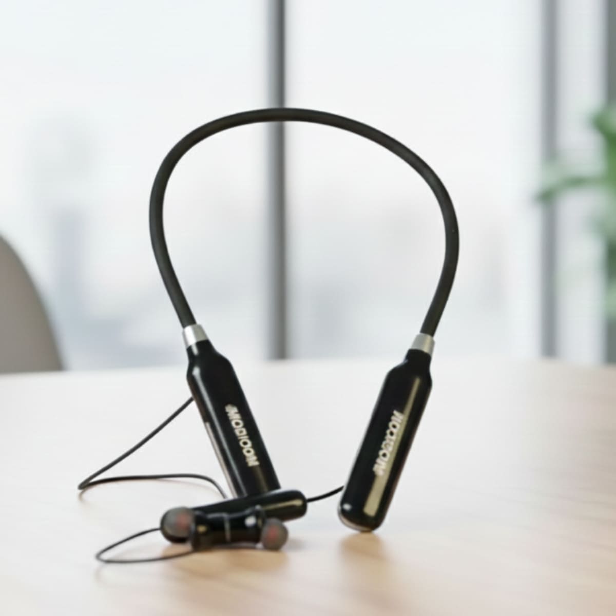 MOBICOM Wireless 300 Hours Neckband with 1800mAh Battery