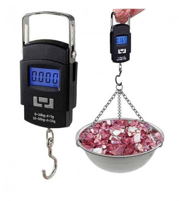 Portable Digital Hook Hanging Weighing Scale 50kg Capacity