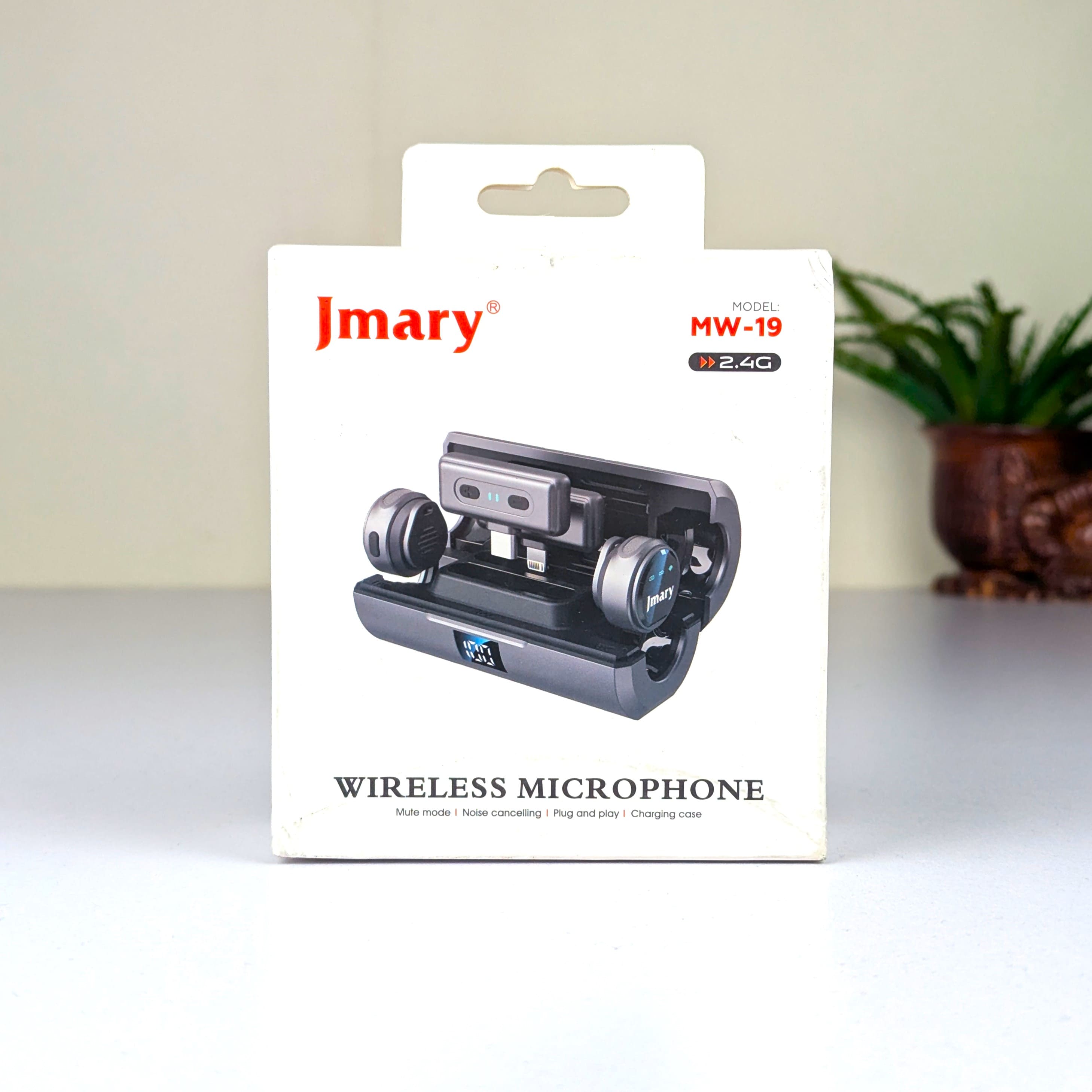Jmary MW-19 Dual Wireless Microphone with Type-C and Lightning Connector
