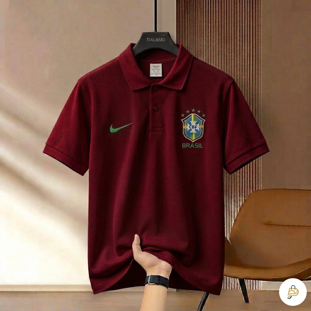 Premium Embroidery World Cup Polo Shirt 210 GSM China Cotton Fabric