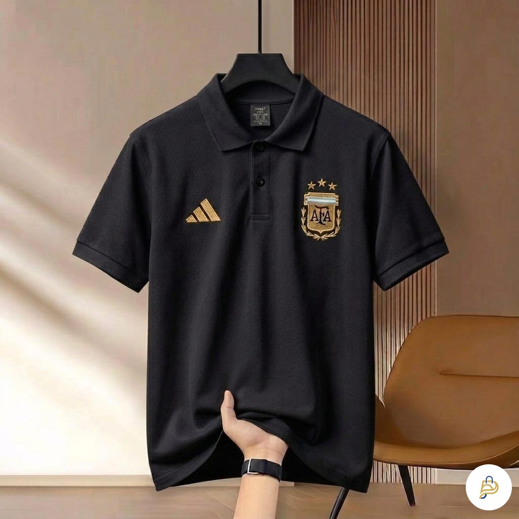 Premium Embroidery World Cup Polo Shirt 210 GSM China Cotton Fabric