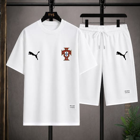 Premium World Cup Mash T-Shirt and Short Pant Set 160 GSM Sports Wear