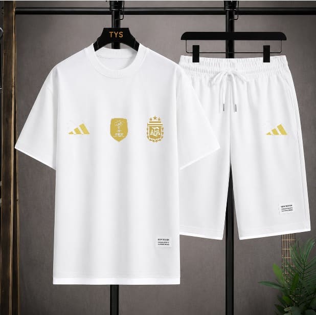 Premium World Cup Mash T-Shirt and Short Pant Set 160 GSM Sports Wear