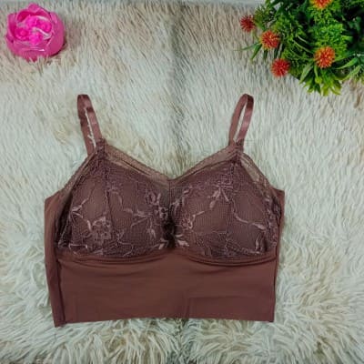 Premium Quality Floral Lace Bralette Crop Top for Women