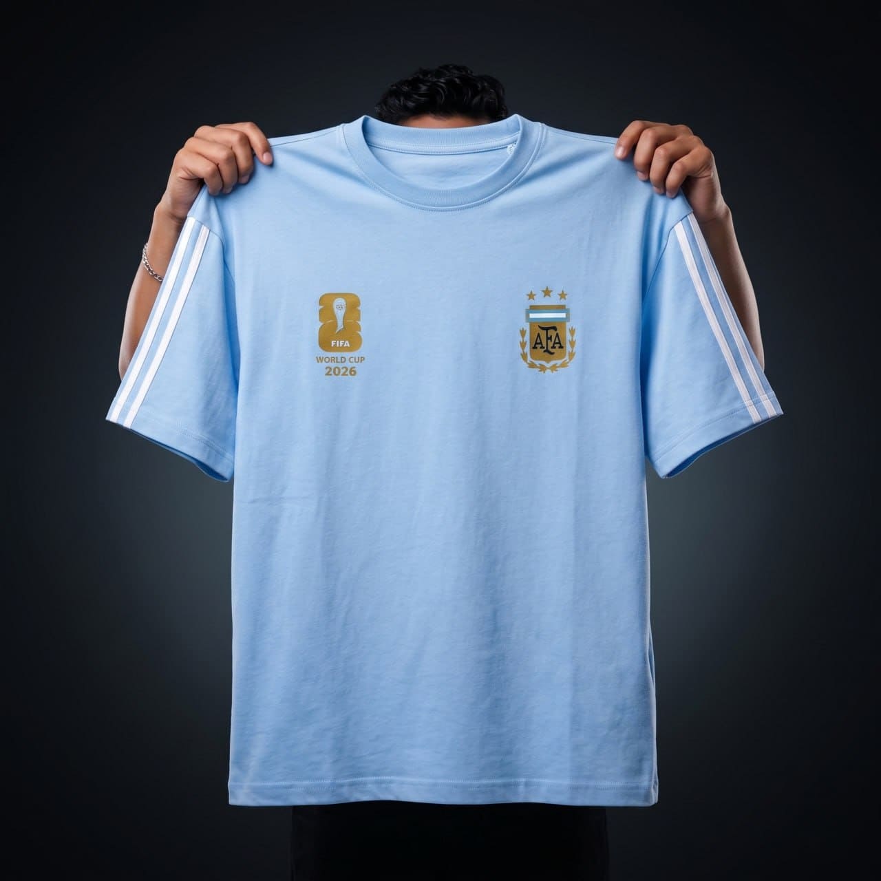 Premium Argentina Fan Edition Drop Shoulder T-Shirt