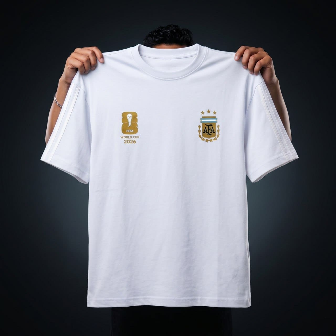 Premium Argentina Fan Edition Drop Shoulder T-Shirt