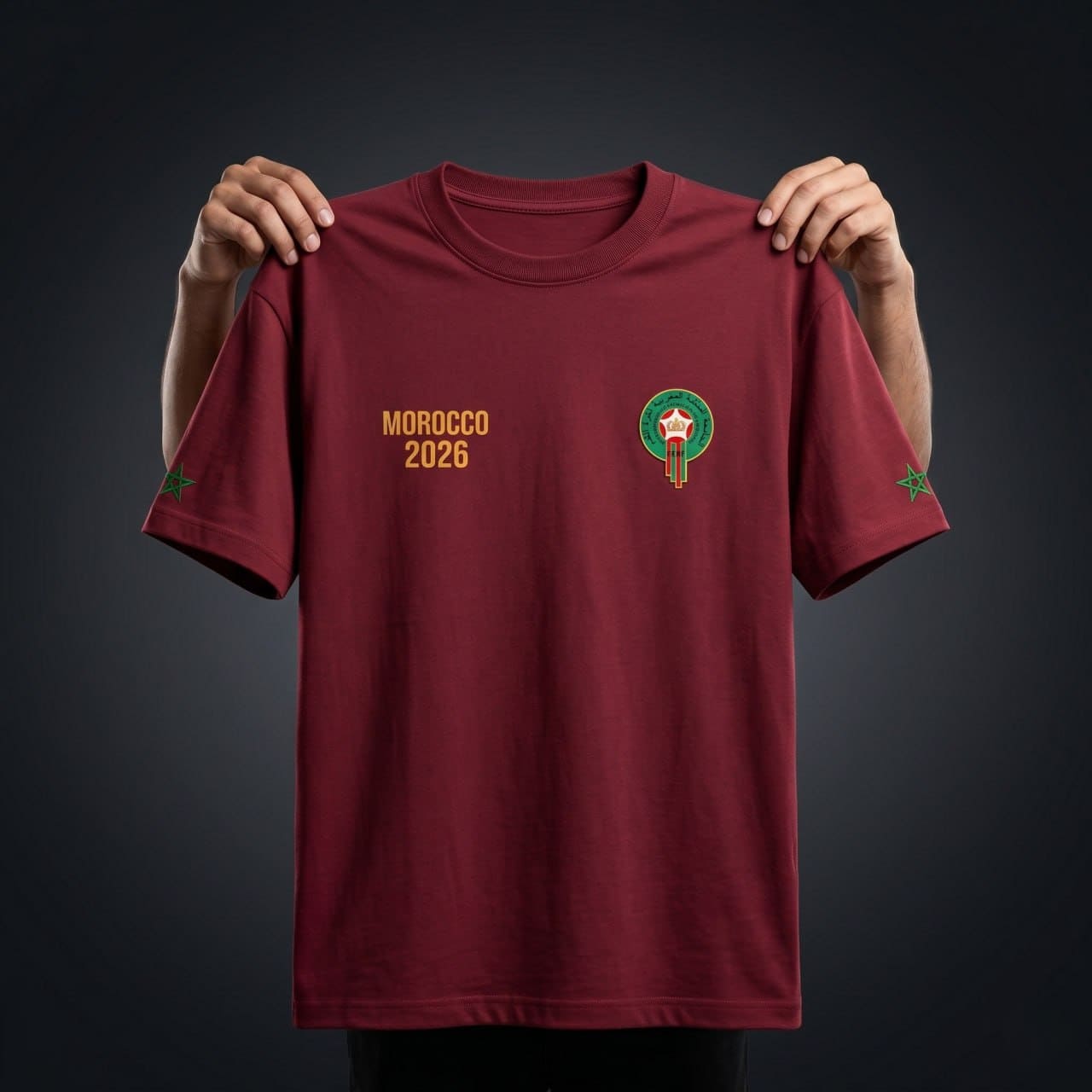 Premium Morocco Fan Edition Drop Shoulder T-Shirt