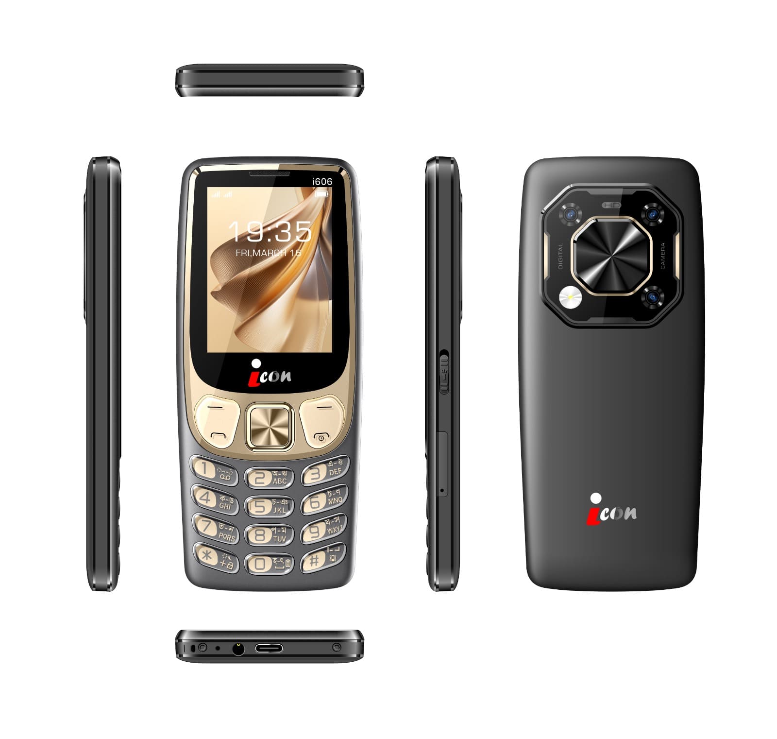 Icon i606 Candy Premium Feature Phone With 2500mAh Battery