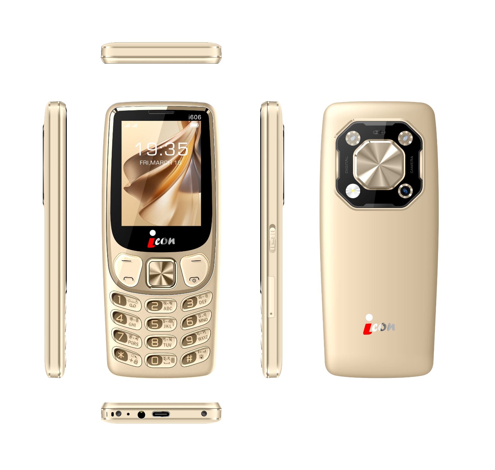 Icon i606 Candy Premium Feature Phone With 2500mAh Battery