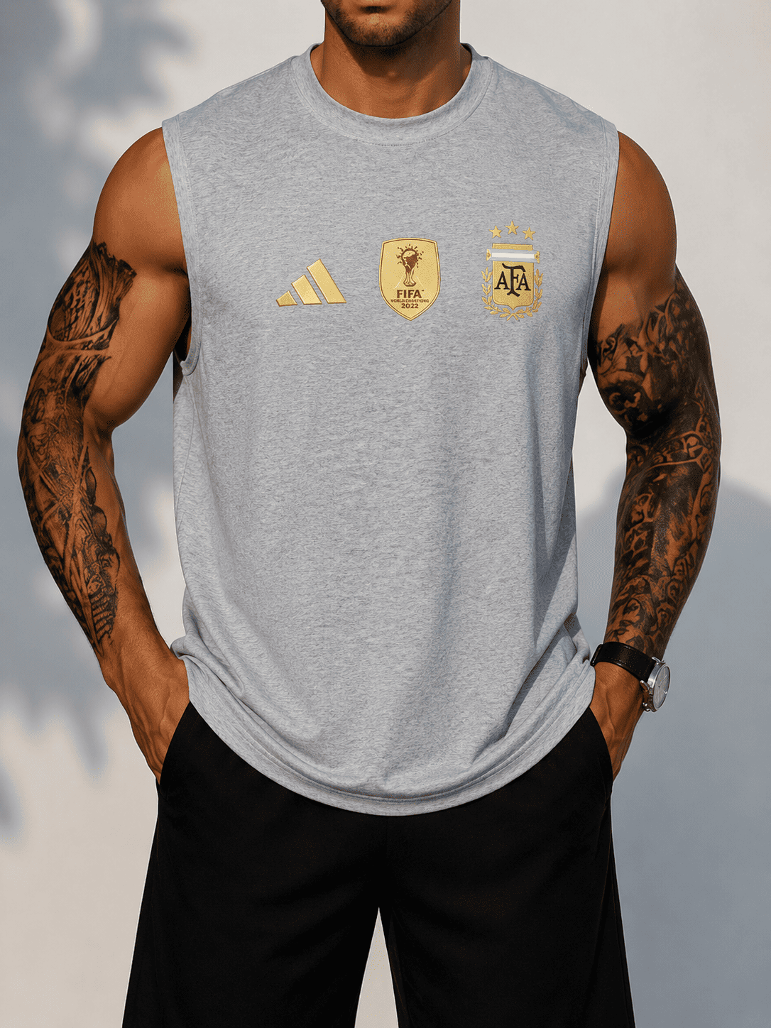 Argentina Premium Cotton 160+ GSM Tank Top for Men