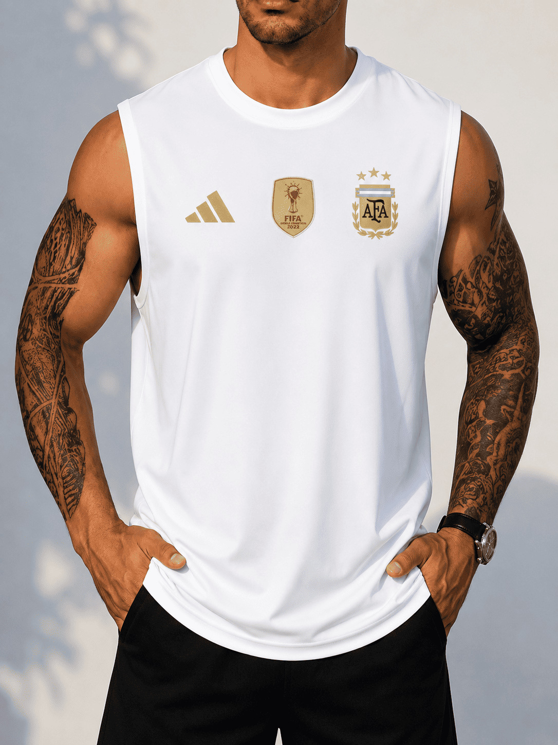 Argentina Premium Cotton 160+ GSM Tank Top for Men