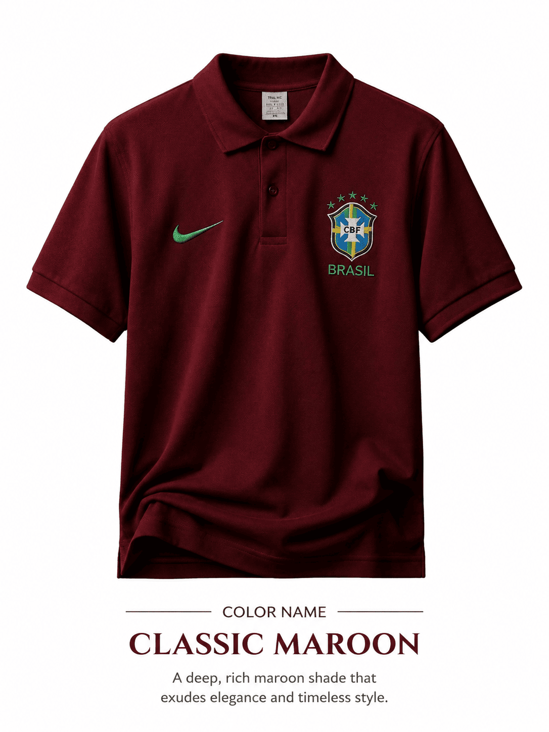 Brazil World Cup Premium Embroidery China Cotton Polo Shirt