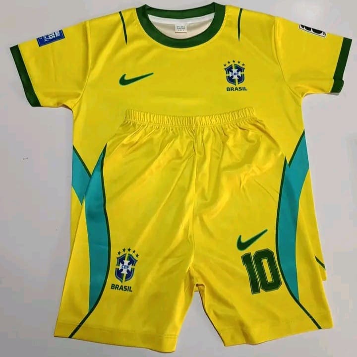 Brazil Premium Baby World Cup Jersey and Pant Set