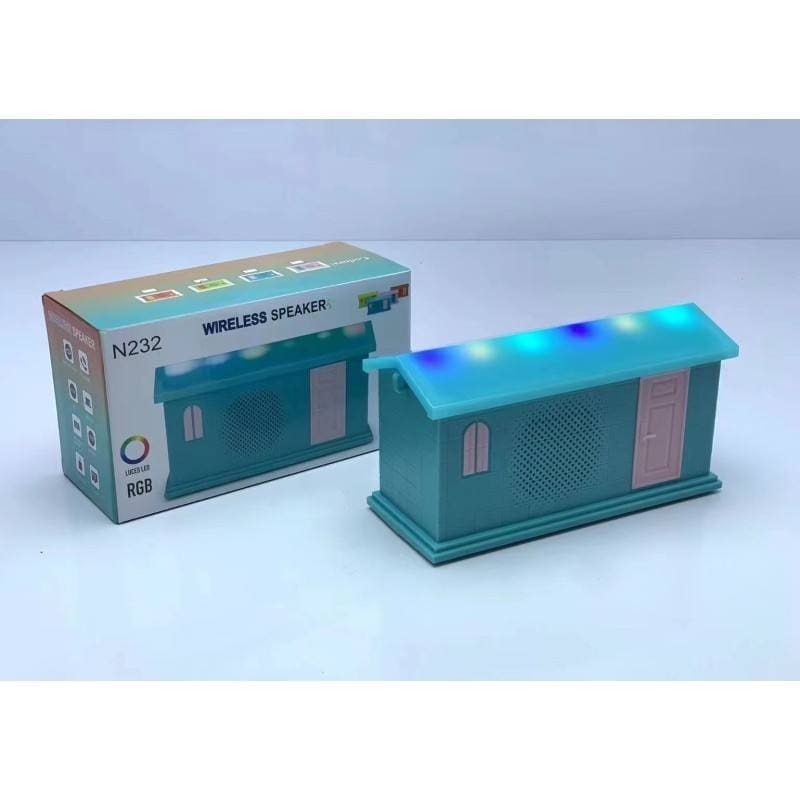 N232 LUCES LED RGB Wireless Speaker House Design