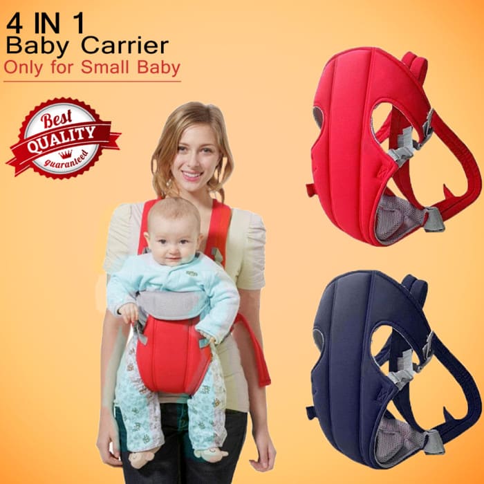 4-in-1 Baby Carrier with Cushioned Head Support