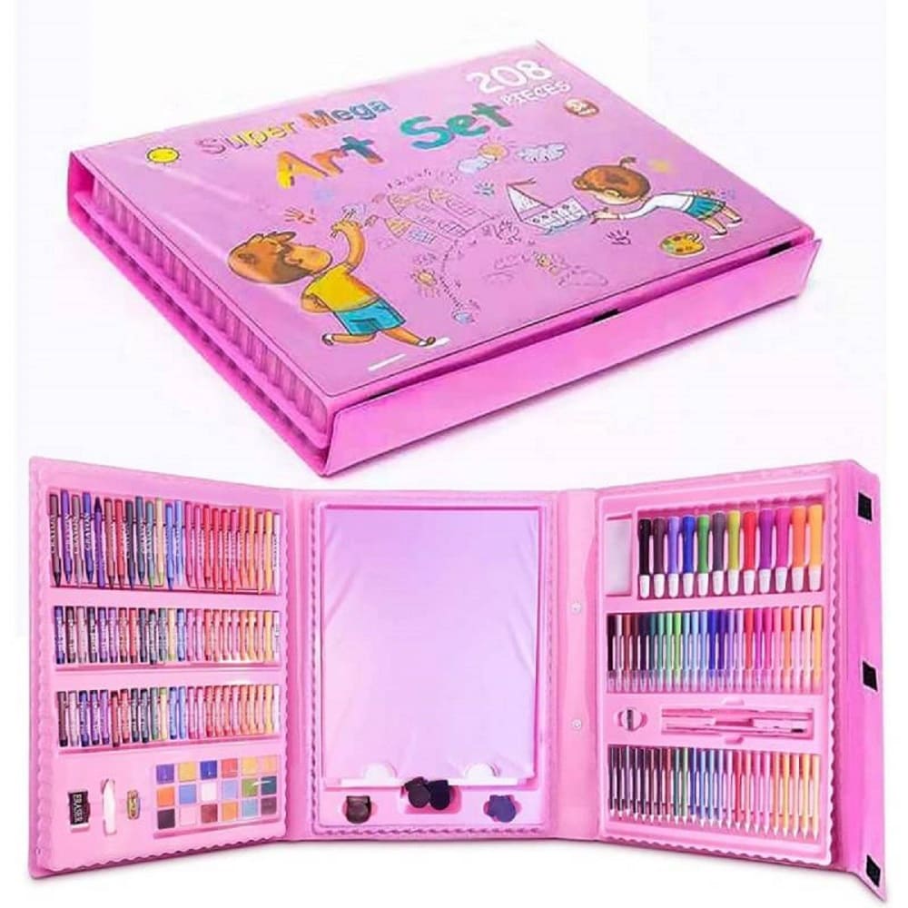 208 Piece Unicorn Art and Colour Box Set for Kids