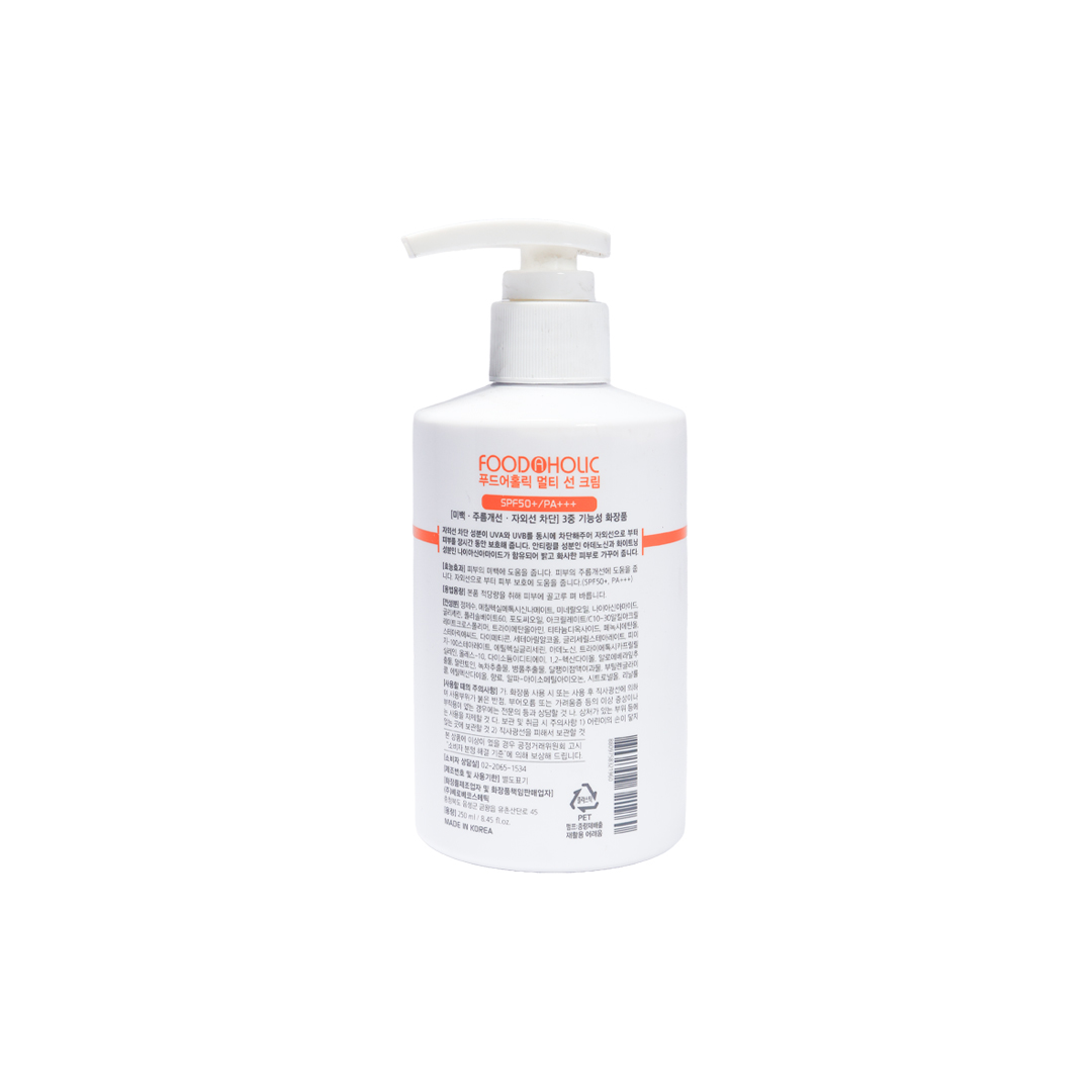 FOODAHOLIC Multi Sun Cream SPF50+ PA+++ for Face & Body - 250ml