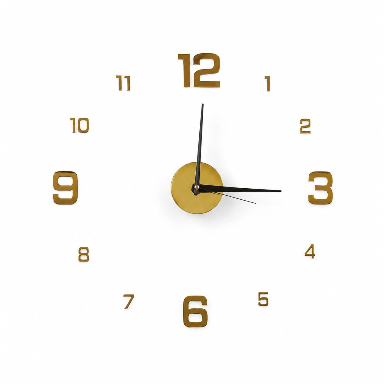 3D DIY Frameless Large Acrylic Mirror Wall Clock