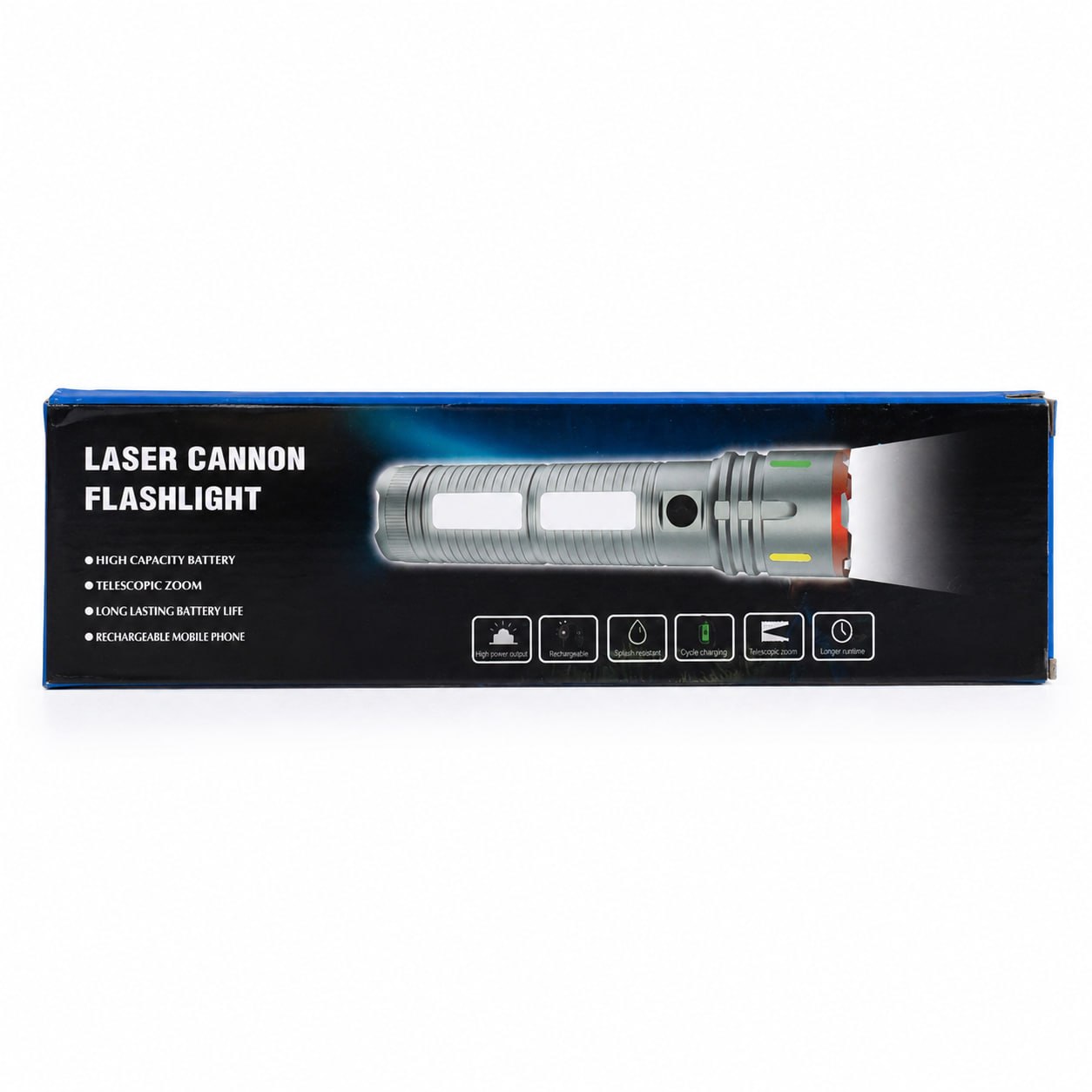Laser Cannon X03 Heavy Duty Metal Rechargeable Flashlight