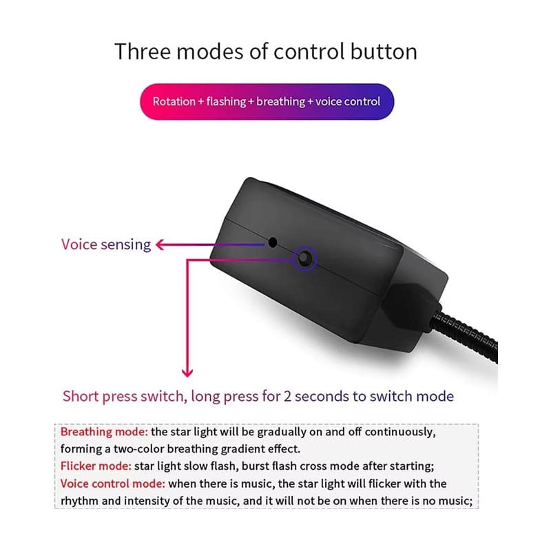 Automatic Dancing USB Interior Laser Light for Car and Room