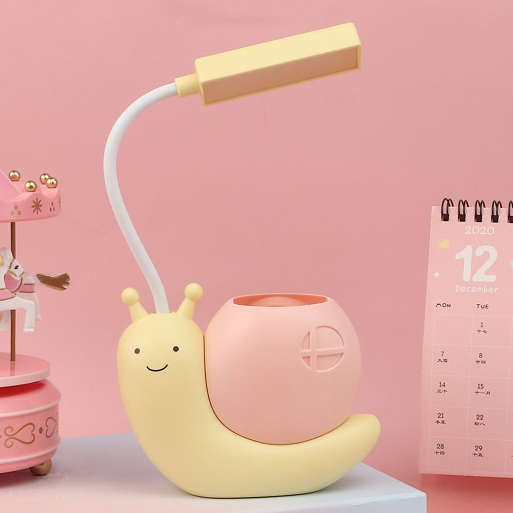 Rechargeable Snail LED Table Light with Pen Holder