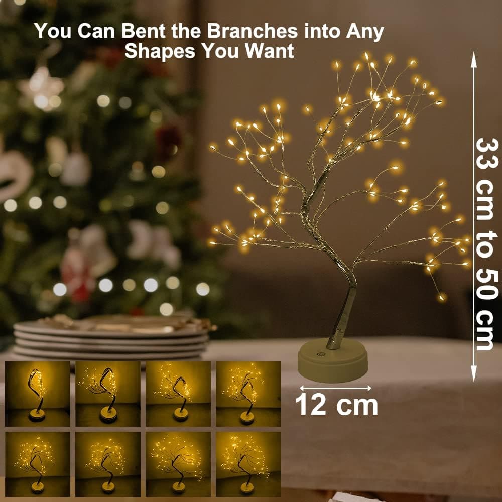 Honphier 108 LED Warm White Tree Lamp Decorative Light