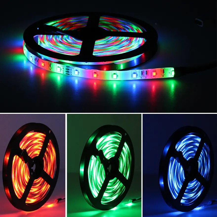 16 Feet RGB Remote Control LED Strip Light for Home Decor