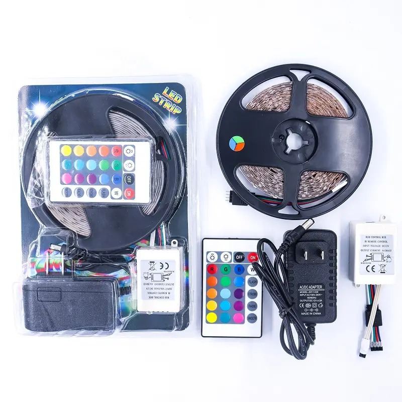 16 Feet RGB Remote Control LED Strip Light for Home Decor