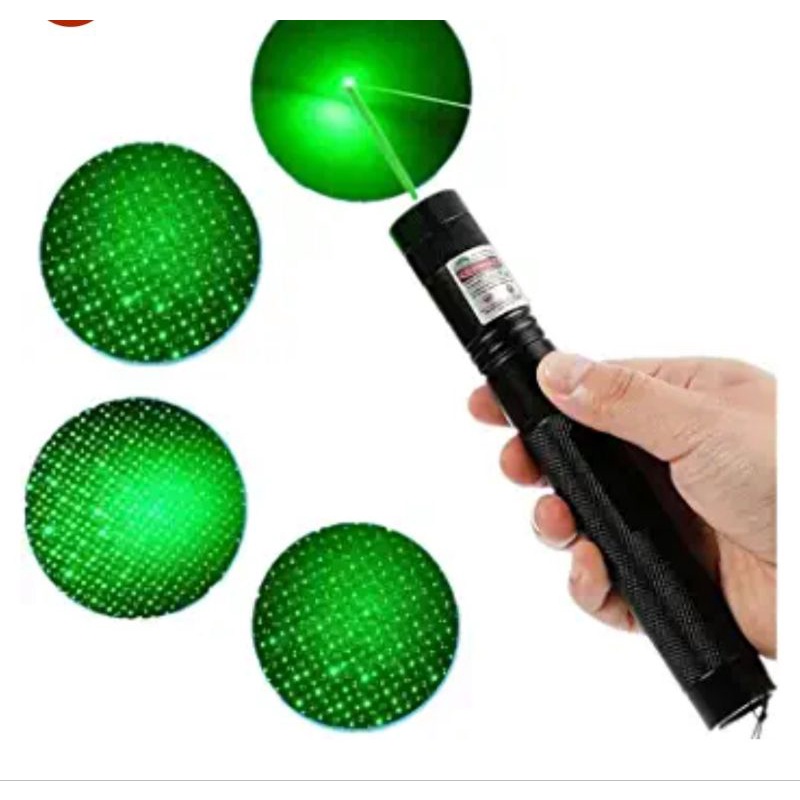 Rechargeable Green Laser Pointer Light with Star Cap