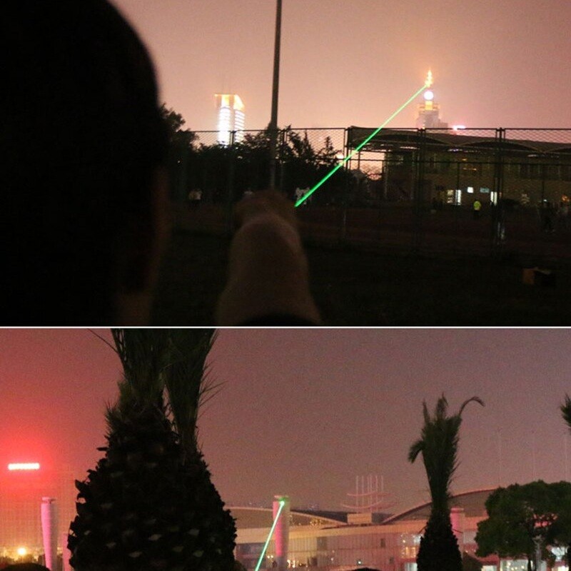Rechargeable Green Laser Pointer Light with Star Cap