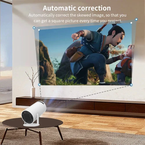 HY300 Smart Android Projector with 2.4/5G WiFi & Auto Keystone